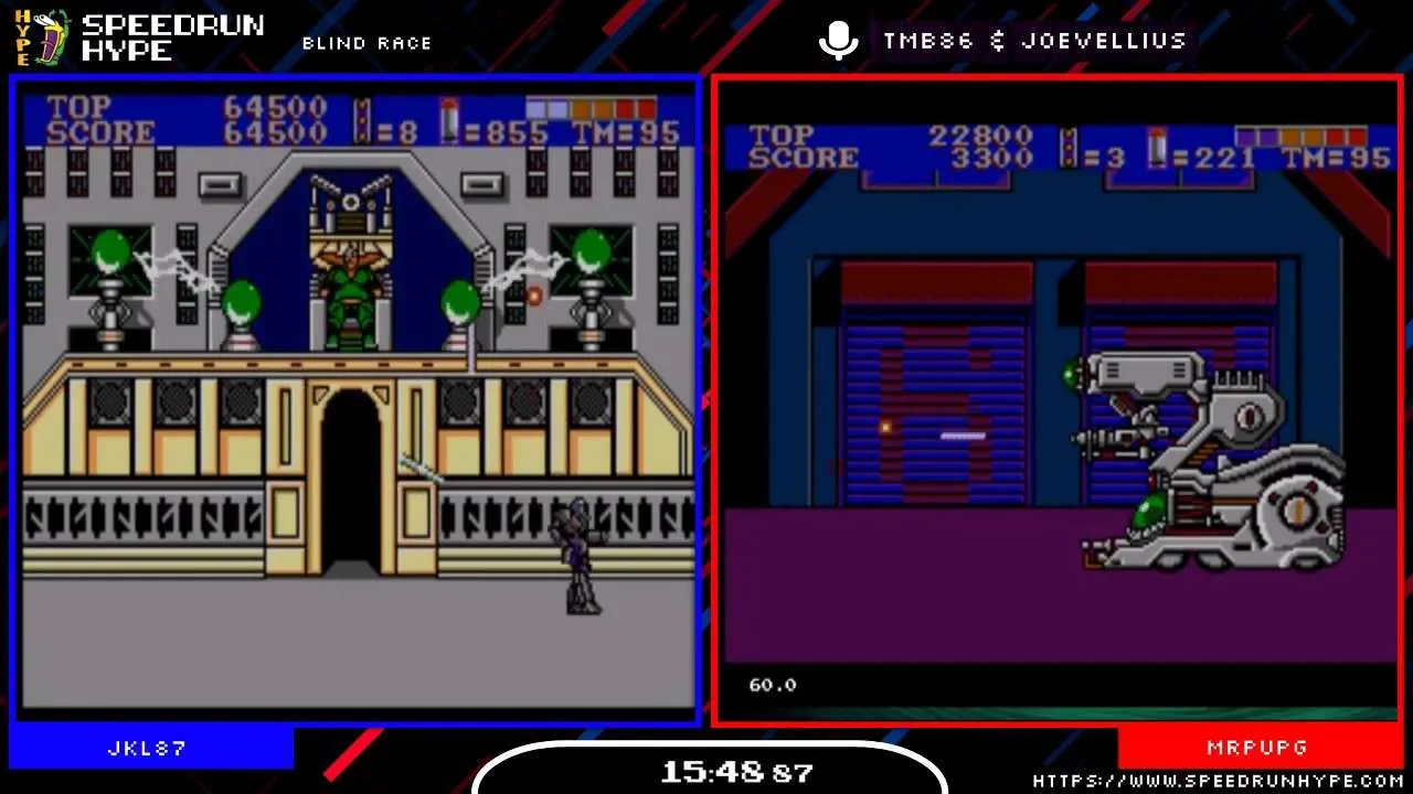 ESWAT: City Under Siege (SMS) - Blind Race - Speedrun Hype